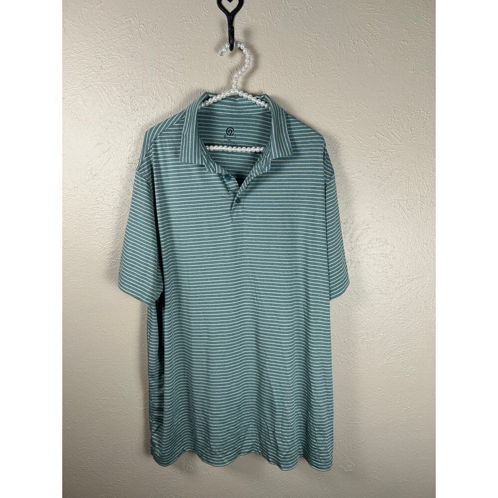 Champion Dri-Fit Polo Striped Shirt Men's Size XXL Athletic Sports Golf Outdoors
